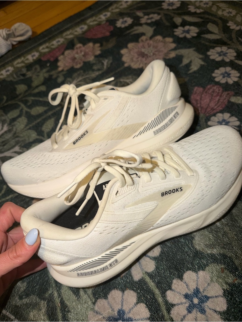 Brooks White and Black Women's Athletic Running Shoes